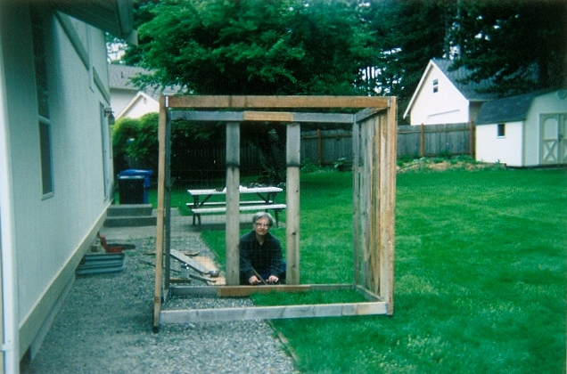 reassembling the catio