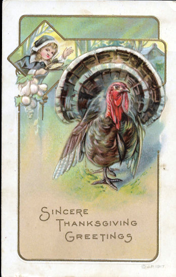 1917 Thanksgiving postcard
