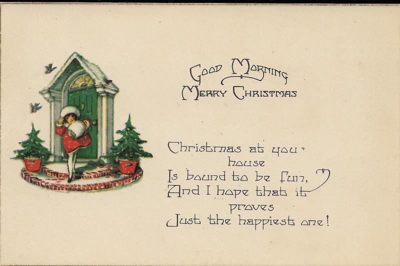 1924 Christmas Postcard