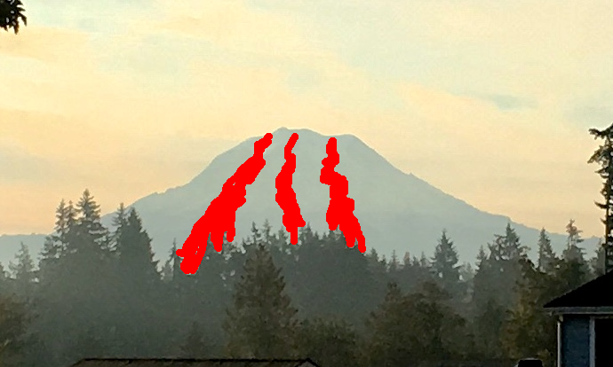 Mt Rainier volcano