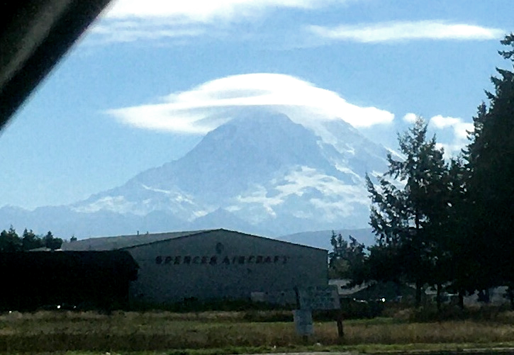 Mt Rainier with cloud cap